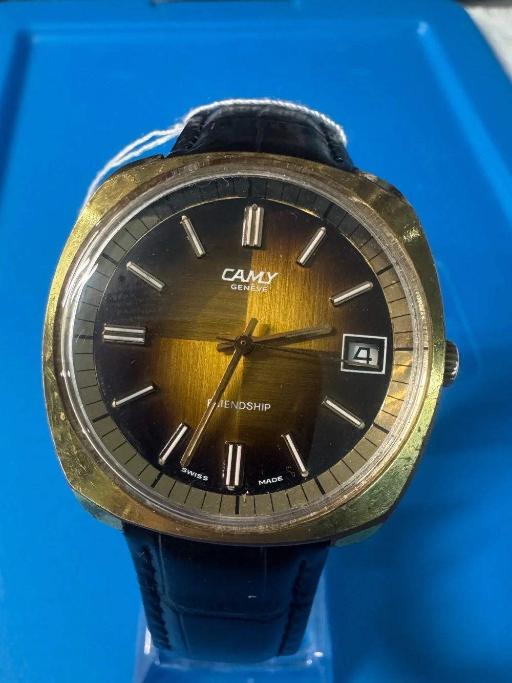 Camly Men's Gold-Tone Brown Gradient Watch